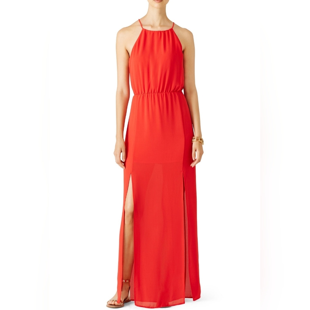 BCBGMaxAzria Red Maxi Dress
